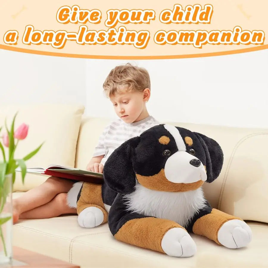 Giant Bernese Mountain Dog Stuffed Animal Plush Toy, Big Large Jumbo Soft Dog Hugging Pillow Toys, 39.3 Huge Size Cute Fluffy Pl