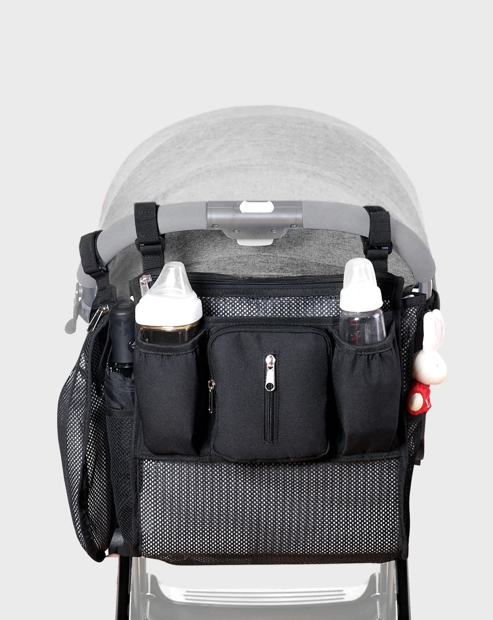 Sunveno Baby Stroller Organizer Bag Infant Pram Cart Storage Bag with Baby Trolley Bag Carriage Bag Stroller Accessories