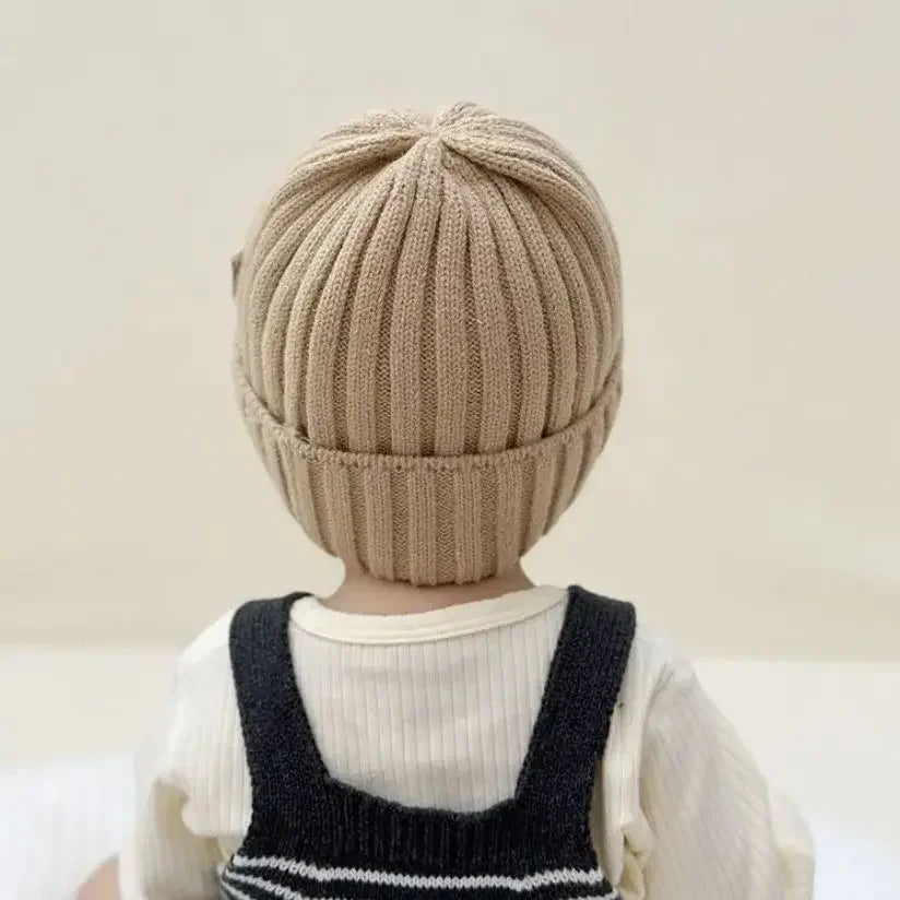 Winter Baby Hat Fashion Letter Pattern Knit Beanie Warm Cap for Infant Newborn Cold Weather Beanie Kid Accessories