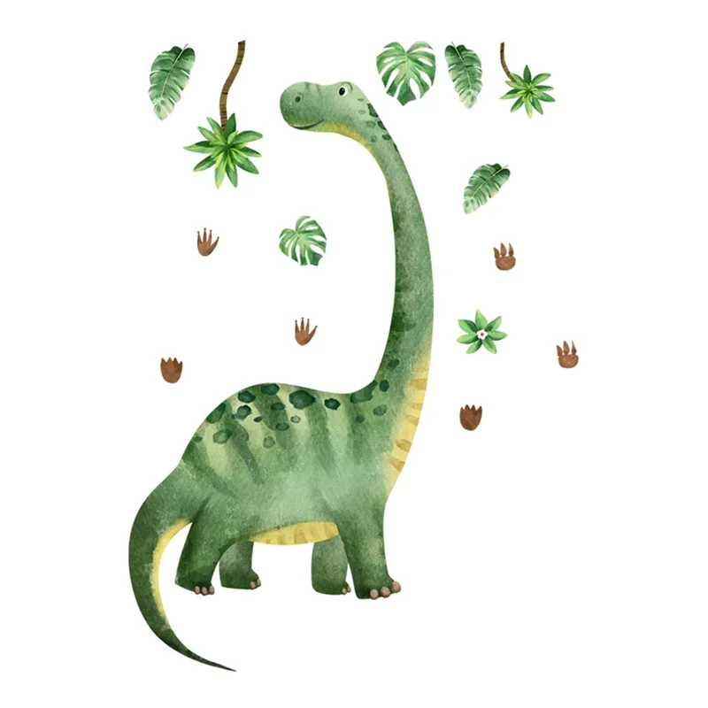 ABKP-Big Size Dinosaur Wallpaper For Boy Room Decor Cute Animal Dinosaur Wall Stickers Decoration Children's Room Mural Decal