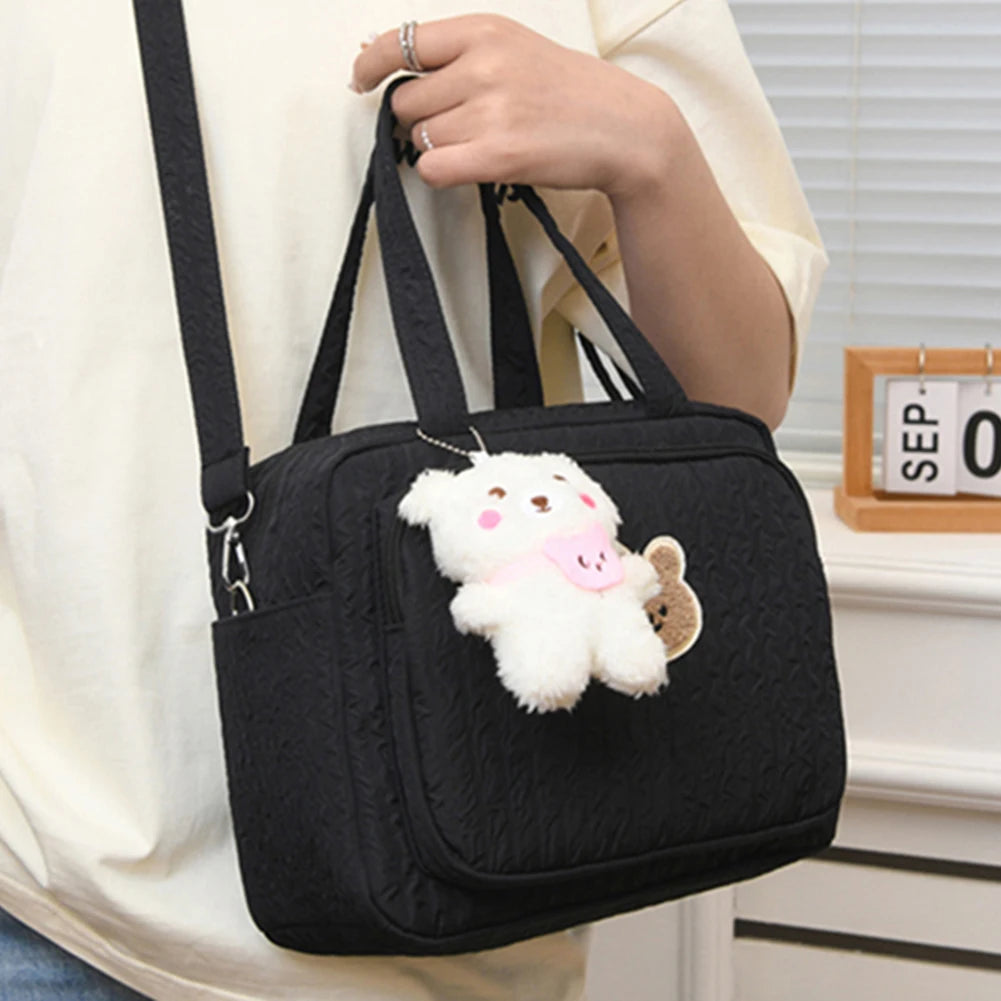 Baby Diaper Bags with Pendant Diaper Maternal Bag Portable Cute Cartoon Multi-function Large Capacity Nylon Organizer Travel Bag