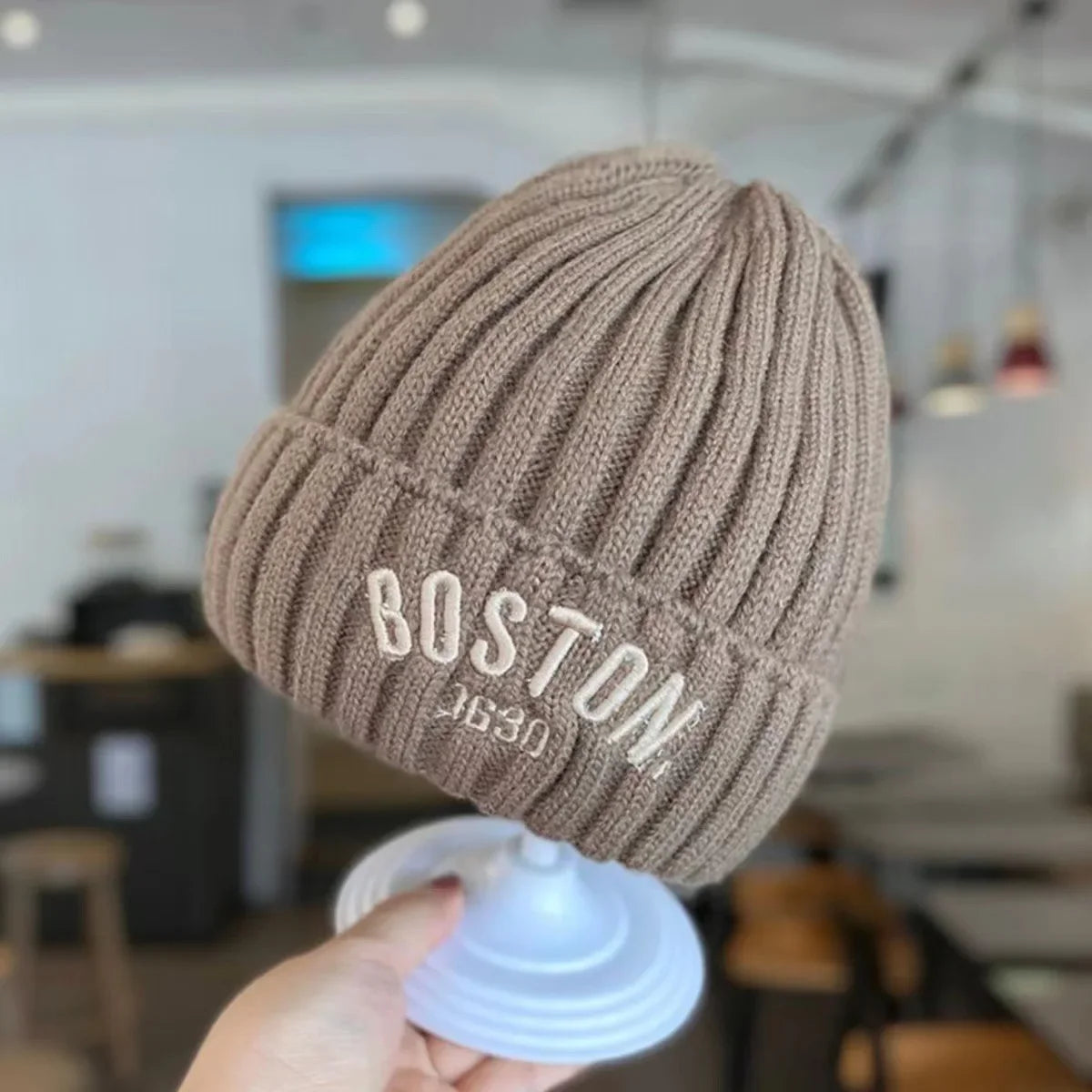 Winter Baby Hat Fashion Letter Pattern Knit Beanie Warm Cap for Infant Newborn Cold Weather Beanie Kid Accessories