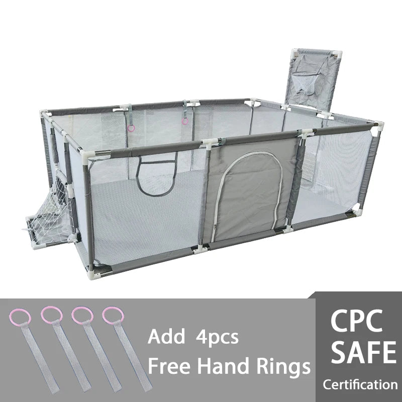 IMBABY Kids Furniture Playpen For Children Large Dry Pool Baby Playpen Safety Indoor Barriers Home Playground Park For 0-6 Years